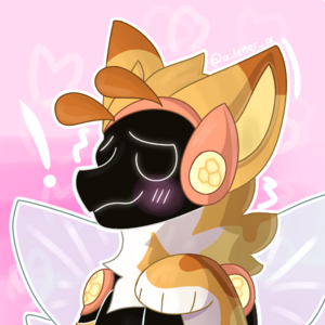 A bee protogen variant fursona. (By Browniegal)