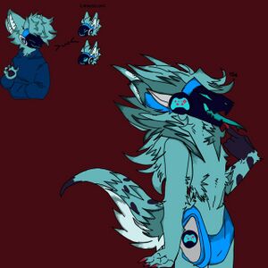 A protogen fursona. (By Pixel Protogen)