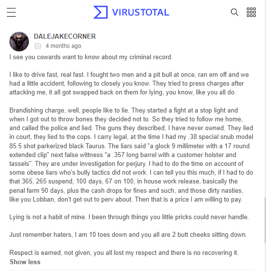 DaleNobodyWantsYourRespect